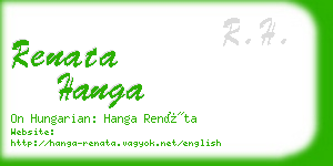 renata hanga business card